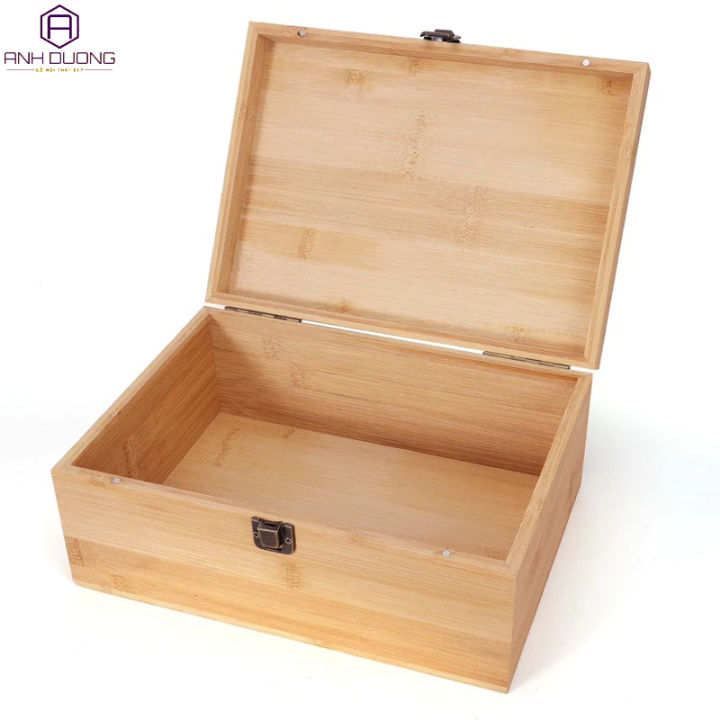 Hộp gỗ chữ nhật, hộp nắp gỗ đựng đồ bằng gỗ thông nhập khẩu | Lazada.vn