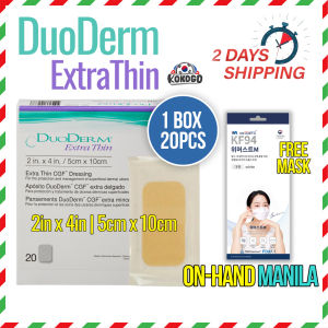 CONVATEC DuoDerm Extra Thin 2x4 inch / 5x10 cm / 20PCS Hydrocolloid Dressing