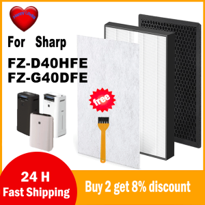 FZ-D40HFE FZ-G40DFE  For Sharp air purifier KC-G40 KC-G50 KC-G40L-H KC-G40L-W KC-G50L-W Replacement HEPA and Carbon Filter
