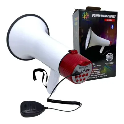 18L RED DIAMOND Handheld Megaphone Rechargeable with Recorder USB TF Card Loudspeaker