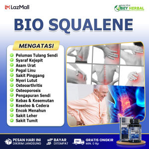 Bio Squalene Obat Pelumas Tulang Dan Sendi Suplemen Penguat Sendi dan Tulang Sendi Kaku Susah Bergerak Nyeri Sendi Badan Pegal Linu Minyak Pelumas Tulang Sendi Lutut Penambah Kalsium Dan Atasi Cedera Tulang
