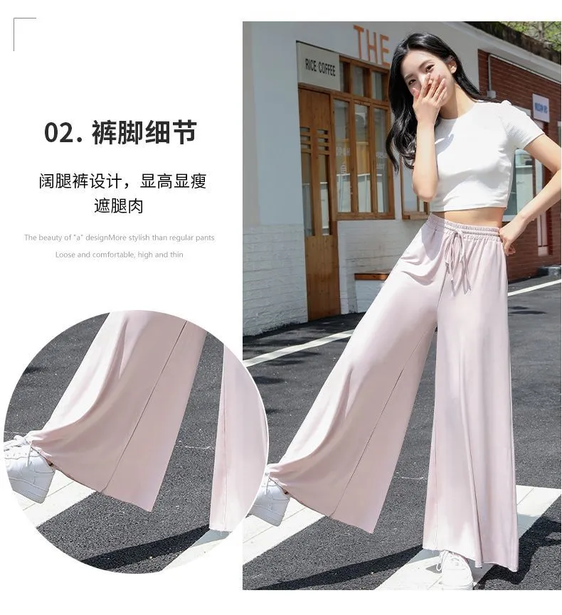 YYDIA Pants for Woman seluar perempuan murah cantik Loose Casual Long Pants  High Waist seluar slack perempuan JY0423