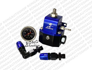 เรกกูเลเตอร์ แอร์โรโมทีฟ V3 ครบชุด มีให้เกจ์วัด+หัวฟิตติ้ง+ท่อ ปรับแรงดันได้ตั้งแต่ 30-75 psi เหมาะสำหรับรถ ที่แรงดันเริ่มที่ สองบาร์