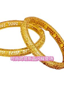 Fashion gold Wheat Spike Geometric Womens Bracelet with Rhinestones Holiday Gift