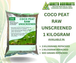 ARNETH COCO PEAT FOR HYDROPONICS and PLANTS - RAW UNSCREENED