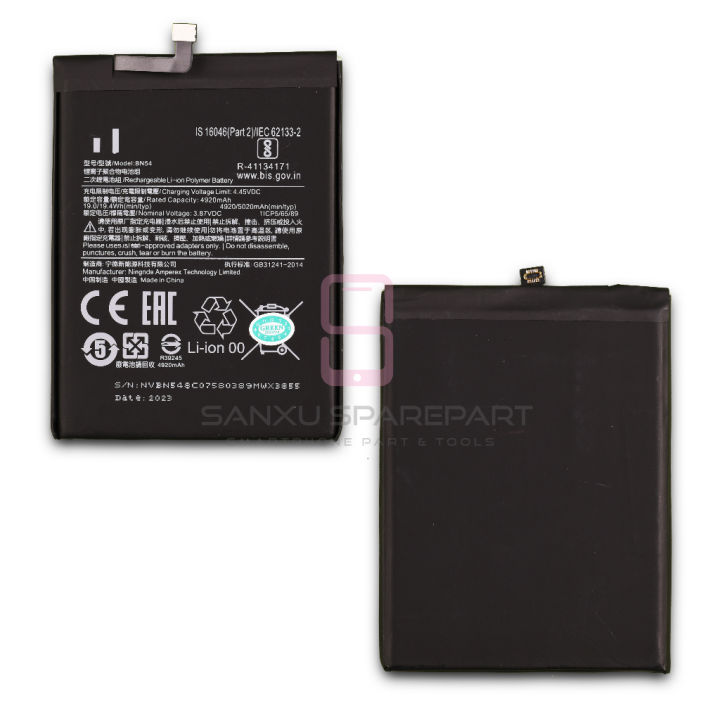 Baterai BN54 Xiaomi Redmi 9 - Redmi Note 9 / Battery Batrai Batre