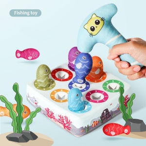 【S.mart】Plush Carrot farm number color sorting early educational plug-in clothes toy