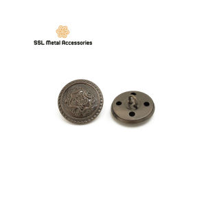(20 cái) Nút áo kim loại (đồng) thời trang cao cấp mới nhiều màu phong cách hoàng gia dành cho áo vest sơ mi..- JZL-742