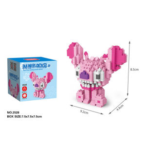 Anime Stitch Building Blocks Toy Lego Compatible Nano Diamond Bricks Stitch and Lilo Figures Kids Puzzle Toys