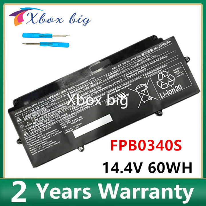 14.4V 50WH 3310mAh FPB0340S bateri Laptop untuk Fujitsu FPCBP536 LifeBook U937 U933 8 U939 U939X CP737634-01