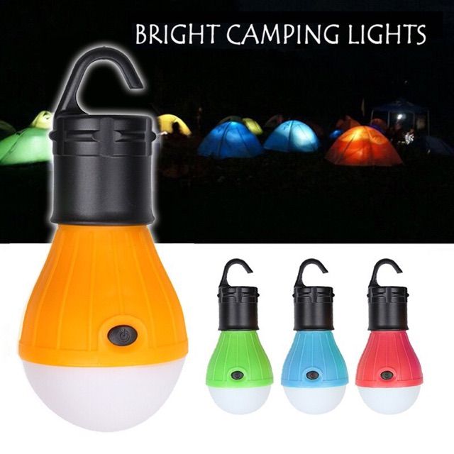 [Local Delivery] LED Camping Light 3 Modes Outdoor Hanging Portable Light Bulb Lantern Lampu