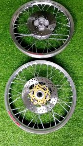 Bánh căm dành cho các dòng exciter 135 5 số côn tay đùm ya x1r bạc niềng nhôm thái dale bạc kèm đĩa trước sau lắp như zin không cần chế msp *2068