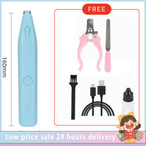 PetGroomPro Quiet USB-Powered Electric Paw Trimmer with LED Light for Cats & Dogs