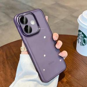 Mạ rõ ràng trường hợp đối với Xiaomi Redmi Note 17 Pro Max note17 4G 5g chống-mùa Thu Nhựa TPU mềm Silicone điện thoại trong suốt Ốp lưng được xây dựng trong ống kính máy ảnh phim