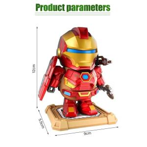 Magnetic Iron Men Mechanical Capybara Cartoon Action Figure Articulated Detachable Weapons Toy for Boys
