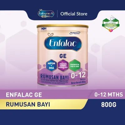 Enfalac GE (0-12Mths) Infant Formula Milk Powder (800g)