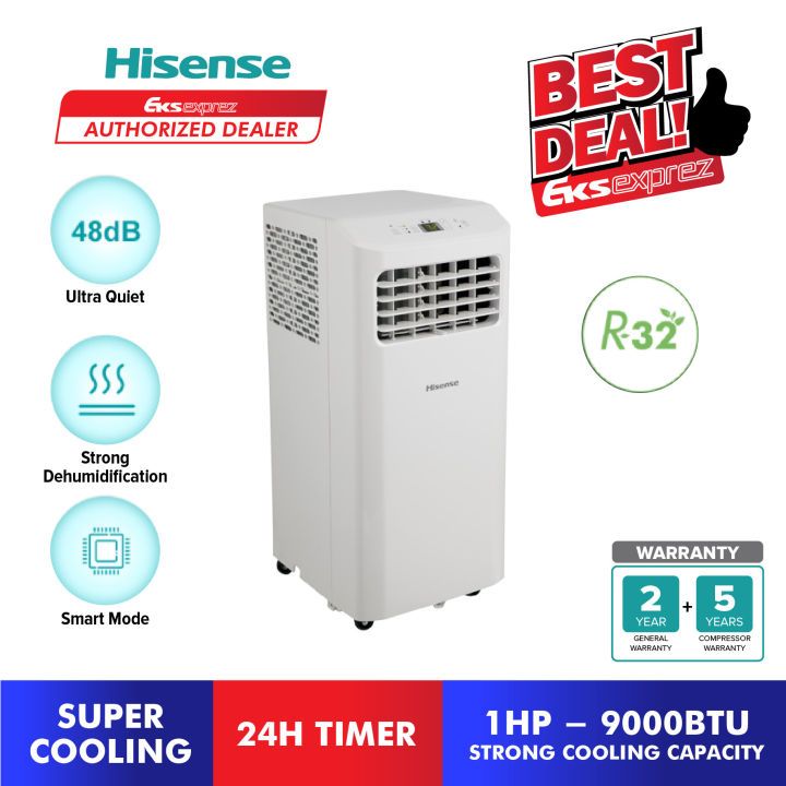 [FREE SHIPPING] Hisense 1HP Portable Aircond AP09KVG R32 Portable Air ...