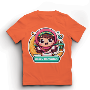 Baju Atasan Anak Perempuan Lebaran Ramadan Karakter Cewek Muslim Lucu Import 1 - 10 Tahun - Hypelane
