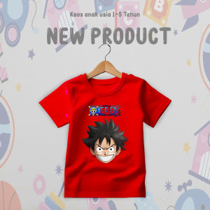 Kaos Anak Laki laki gambar One piece usia 1-5 tahun.