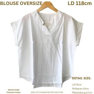 BLOUSE WANITA OVERSIZE KEKINIAN KOREAN STYLE KATUN PREMIUM LD.116CM
