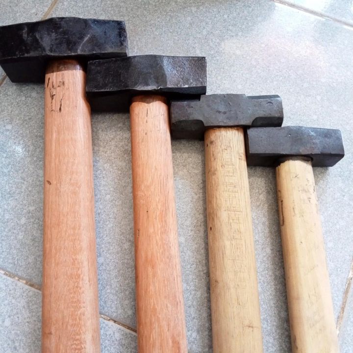 Búa đóng xịn búa thép lò rèn cán gỗ câm xe đa năng vật tư xây dựng ...