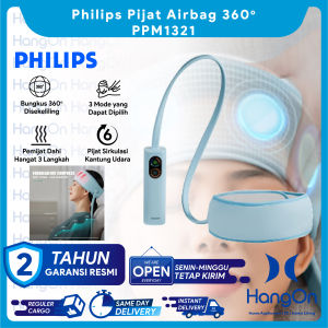 Philips PPM1321 Headband Massage Airbag 360 Alat Pijat Kepala Elektrik Refleksi Terapi Kesehatan Penghilang Stres Pusing Relaksasi Dirumah Kantor