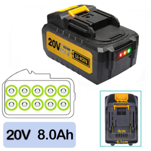 KEELAT KPRO-ID01 1300N.M 8.0AH Batteri Cordless Impact Wrench High Torque 1/2" Brushless Electric Wrench Gun Heavy Duty  Car Repair