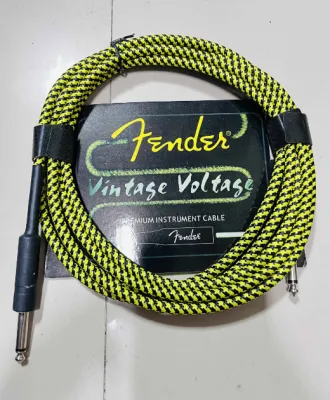 Fender 3 Meters Cable for Piano & Guitars ( Random Colors )