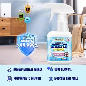 【SKIT SG】Japan Mold Remover Spray 500ML Fast Acting Mildew Stain Cleaner Wall Mold Tile Cleaner Bathroom Kitchen Sealant Grout Fungus Black Stain Remover Deep Cleaning Spray for Toilet Sink Shower Wall Corner Household Use