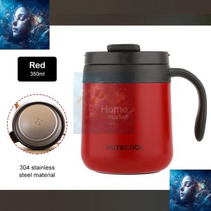 Thermos coffee mug 304 Stainless Steel coffee cup  bubble tea cup Office Mug Handle Cup gift
