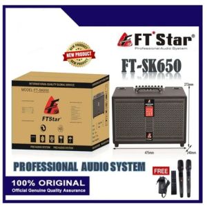 FT STAR FT-SK650 PROFESSIONAL AUDIO SPEAKER/RECHARGEABLE/BLUETOOTH