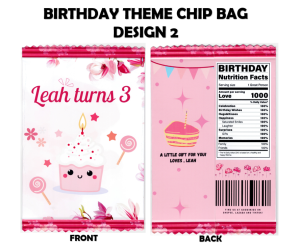 (SG Seller) Birthday Theme Goodie Bags ( Chip Bags )