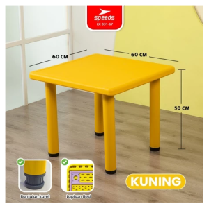 031-65 SPEEDS Meja Belajar Anak Rectangular Kin Kids Table Meja Persegi Panjang TK Paud Colorfu