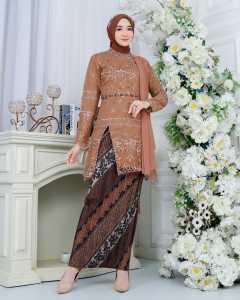HOPE ROSALIA Setelan Kebaya Selendang Tunik Modern 2025 / Atasan Kebaya Brokat / Kebaya Wisuda / Kebaya Pesta / Kebaya Nikah