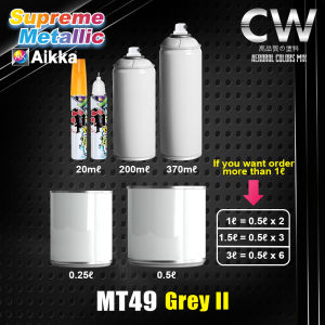 MT49 GREY II  Supreme Metallic Colour for Car Motor Aikka Aerosol Spray Botol 2K Paint Cat Bancuh Kereta CW DIY 车漆