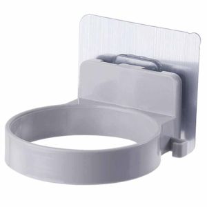 Wall-mounted Hair Dryer Holder ABS Bathroom Shelf Hairdryer Rack Storage Organizer