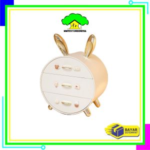 MI-K179 Rak Susun Kelinci Rak Kosmetik Serbaguna Cute Stuff Organizer / Rak Laci Mini Colorfull