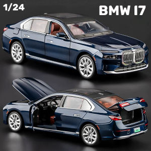 โมเดลรถโลหะผสม I7 BMWรถ Diecast ของเล่นเสียงประกอบเบา & ของเล่นสำหรับเป็นของขวัญวันเกิดของเด็กผู้ชายคอลเลกชันรถ Kids Toys