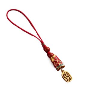 DUCUA Good Luck Koi Mobile Phone Chain Chinese Style Phone Charms Koi Phone Lanyard Phone Charm Strap Lanyard Koi Mobile Phone Strap Mobile Phone Decor