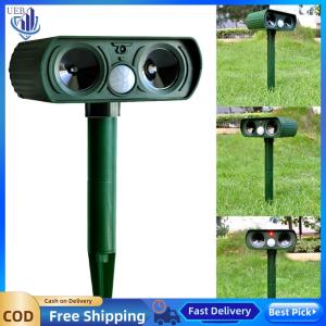 [Ueb Wholesale Center]Ultrasonic Mice Drive Out Devices Infrared Solar Animals Deterrent Machine Multifunctional Waterproof PIR Motion Detector Gardening Supplies