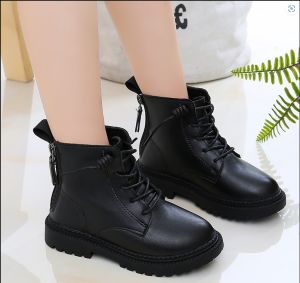 Giày bốt bé gái Giày cao cổ bé gái Boot da bé gái Giày đi học cho bé BCS131