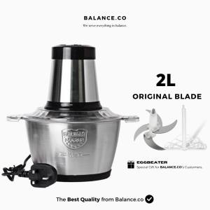 【2 Years Warranty】Balance.co Malaysia 3 Pins Plug 304 Stainless Steel Meat Grinder Blender Household Electric Food Chopper Meat Cutter Garlic Grinder Multifunctional Vegetable And Fruit Juicer Blender Serbaguna 2L 3L Pengisar Daging 绞肉机 碎冰机 搅拌机