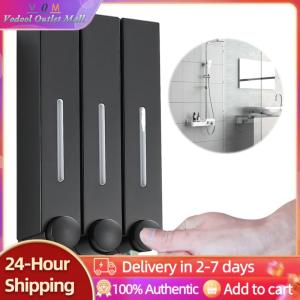 【Outlet】 Shampoo and Conditioner Dispenser No Drill Wall-Mounted Shower Soap Dispenser 500ML Soap Dispenser for Bathrooms and Hotels