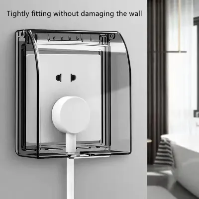 Universal 86 Type Wall Socket Waterproof Box Transparent Plate Switch Protection Cover Household Electrical Socket Accessories