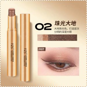 ✨HOT SALE✨[A Touch of Three Colors] Golden Diamond Three-Color Eyeshadow Stick/Lazy Handheld Eyeshadow Makeup Stick/Three-color Gradient Shimmer Eyeshadow Stick 【一抹三色】金鑽三色眼影棒
