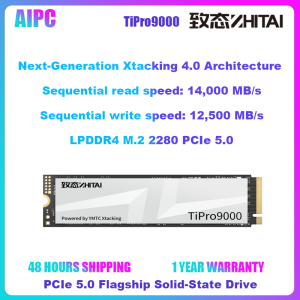 ZhiTai TiPro9000 PCIe 5.0 NVMe M.2 2280 SSD Up to 14000MB/s Read 12500MB/s Write 1TB/2TB/4TB Options