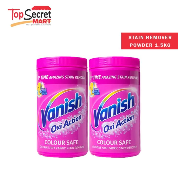 Vanish Oxi Action Stain Remover Powder 1.5kg - Pink (Single/Bundle Deals)