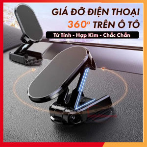 Giá Đỡ Điện Thoại Mini Bằng Hợp Kim Nam Châm Có Thể Xoay 360 Độ Có Thể Điều Chỉnh Cho Xe Hơi