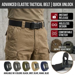 Tactical Nylon Belt Quick Release Buckle Durable Outdoor Strap for Men Training