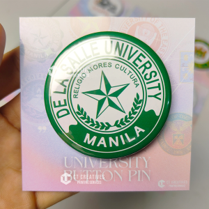 PH Top Universities 58mm Button Pin High-Quality University Badges with Distinctive Logos and Designs for Students and Alumni